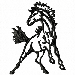 Horses Embroidery Design 2 Horses Embroidery Design 2